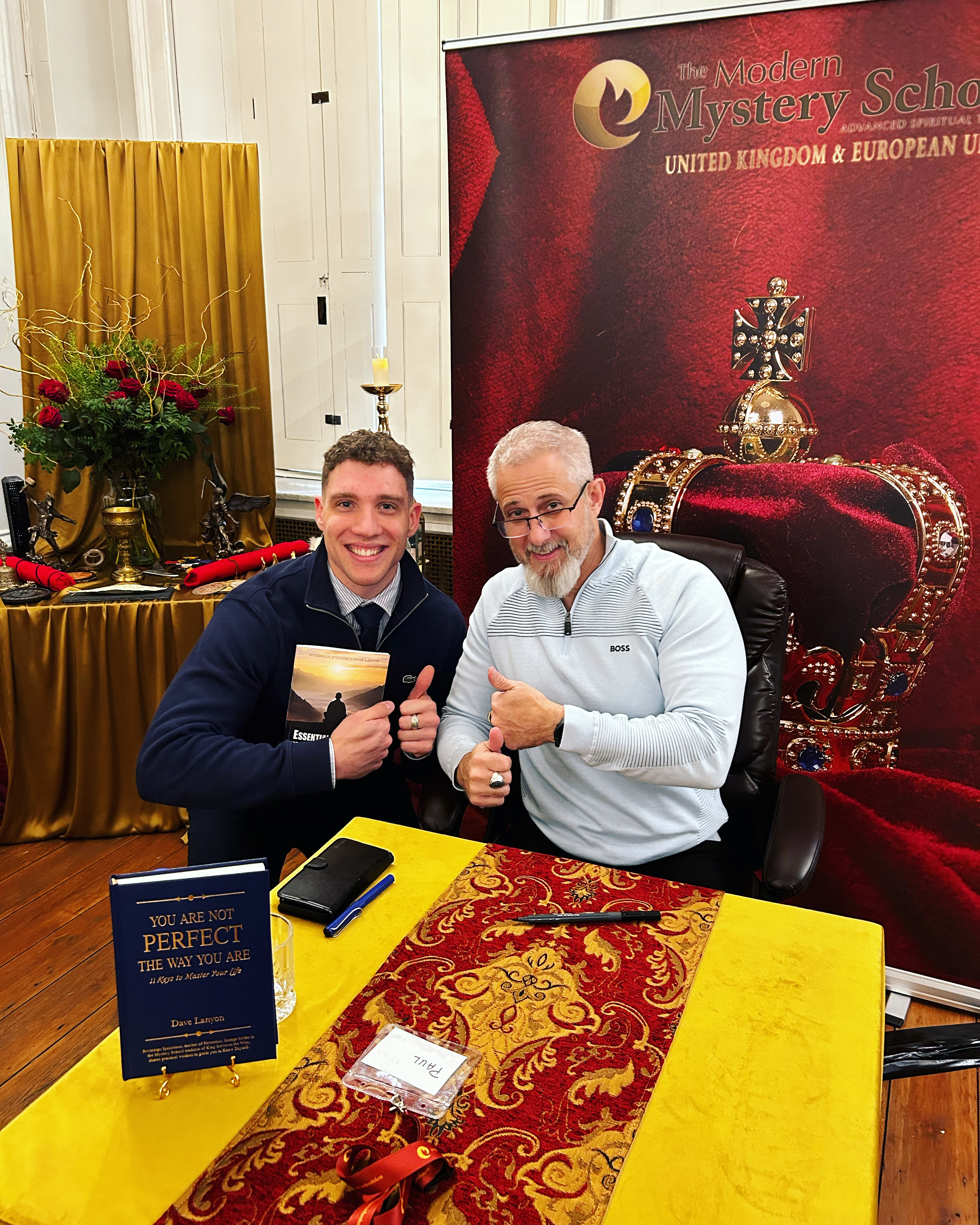 Paul with Sovereign Ipsissimus Dave Lanyon